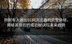 刚刚有人放出91网浏览器的完整脉络，揭秘其背后的成功秘诀与未来趋势