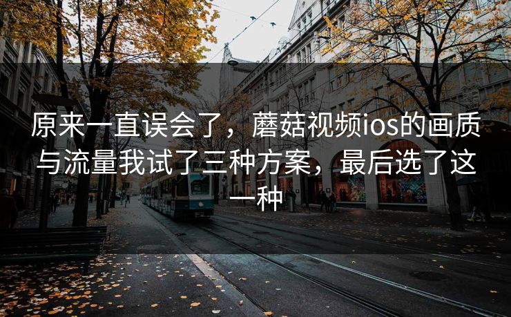 原来一直误会了，蘑菇视频ios的画质与流量我试了三种方案，最后选了这一种