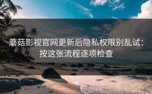 蘑菇影视官网更新后隐私权限别乱试：按这张流程逐项检查