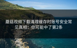 蘑菇视频下载清理缓存时账号安全常见真相：你可能中了第2条