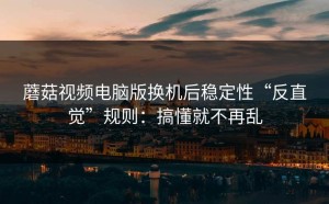 蘑菇视频电脑版换机后稳定性“反直觉”规则：搞懂就不再乱