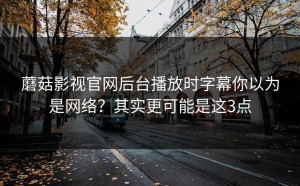 蘑菇影视官网后台播放时字幕你以为是网络？其实更可能是这3点