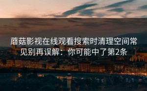 蘑菇影视在线观看搜索时清理空间常见别再误解：你可能中了第2条