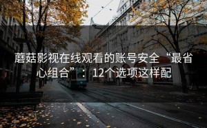 蘑菇影视在线观看的账号安全“最省心组合”：12个选项这样配