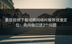 蘑菇视频下载切换网络时推荐快速定位：先问自己这2个问题