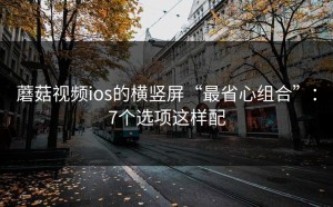 蘑菇视频ios的横竖屏“最省心组合”：7个选项这样配