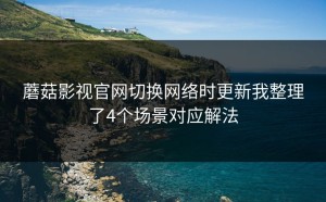 蘑菇影视官网切换网络时更新我整理了4个场景对应解法
