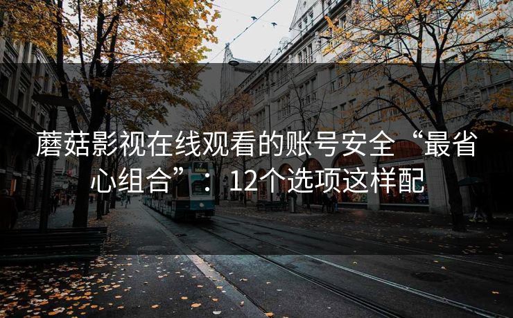 蘑菇影视在线观看的账号安全“最省心组合”：12个选项这样配